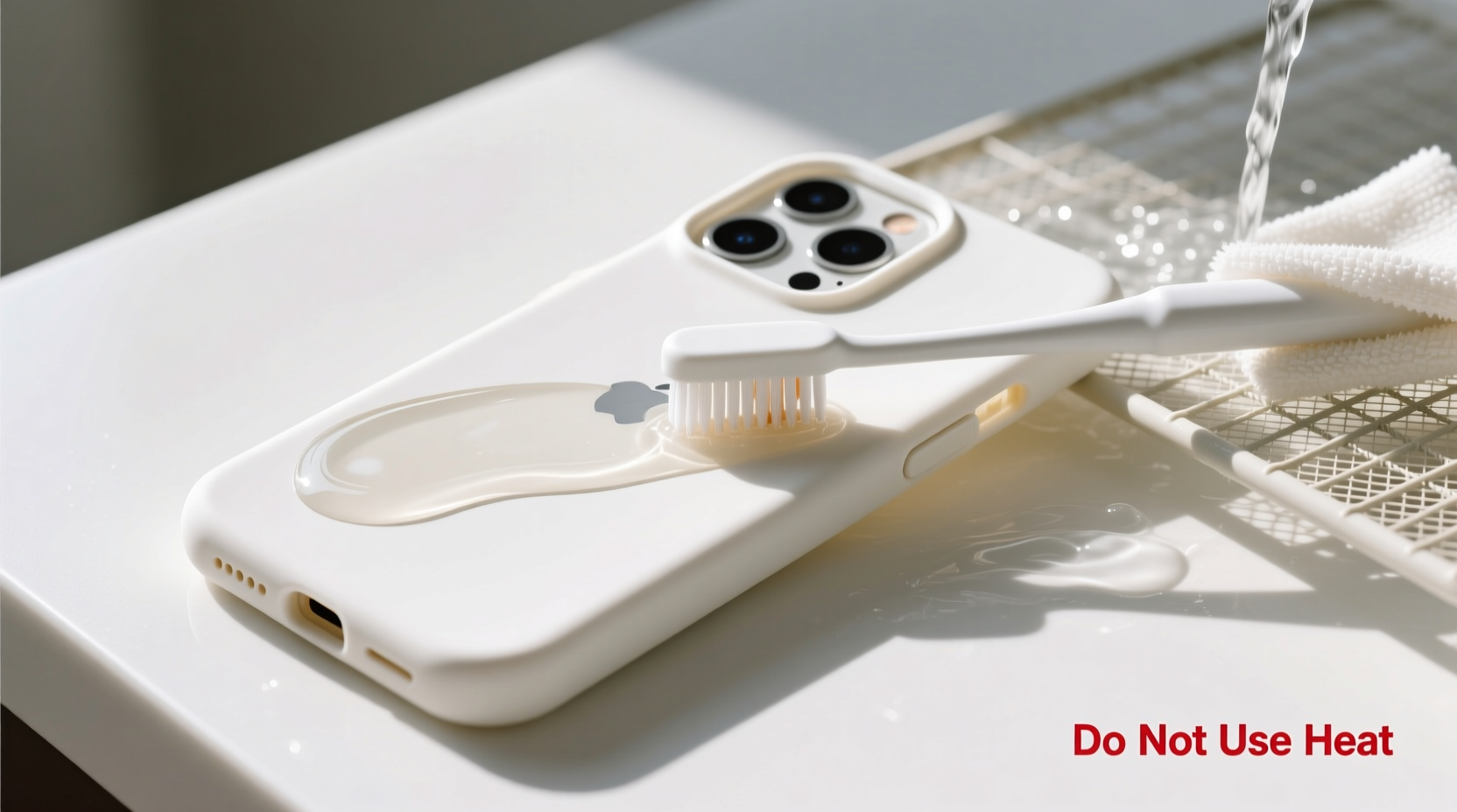 how to deep clean silicone phone cases without discoloring or warping them