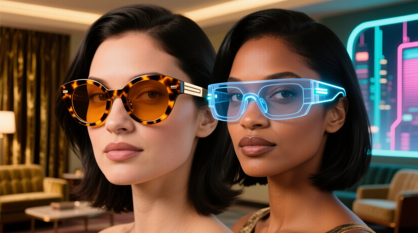 retro sunglasses vs futuristic frames which flatters round faces more