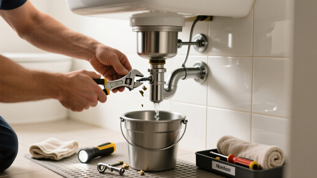 Fixing a Clogged Garbage Disposal in the Bathroom