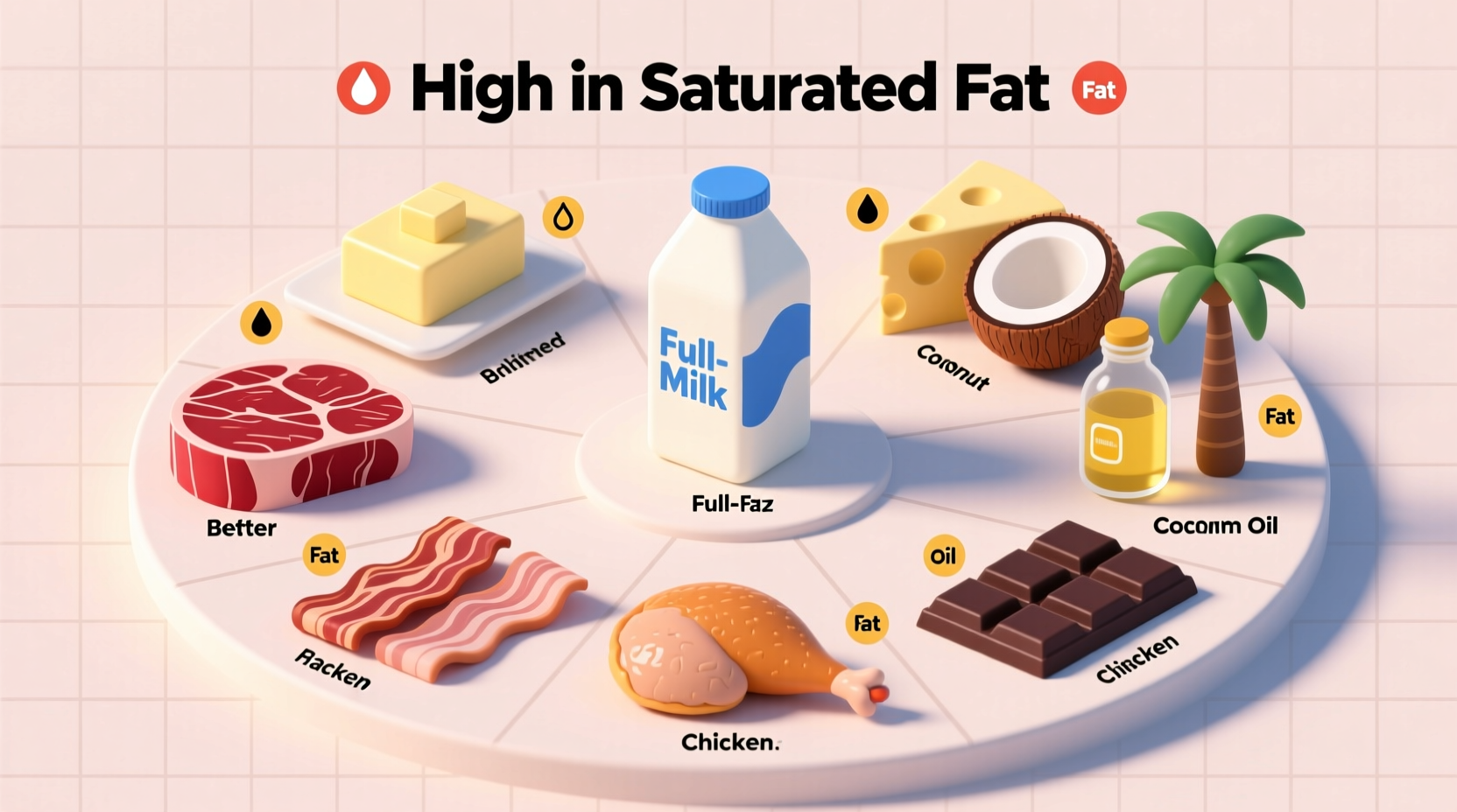 what foods are high in saturated fat