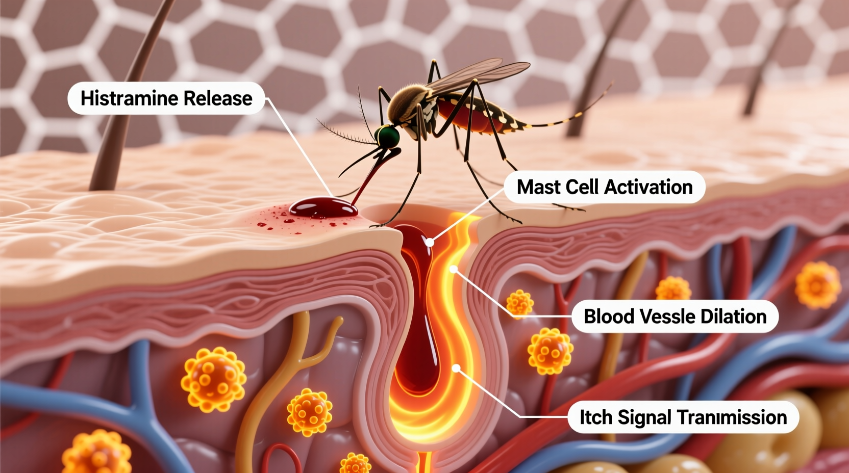why do mosquito bites itch histamine reaction explained