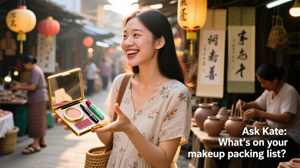 Ask Kate: What’s On Your Makeup Packing List? A Realistic, Travel-Tested Routine for Jet Lag, Humidity, and Cultural Sensitivity