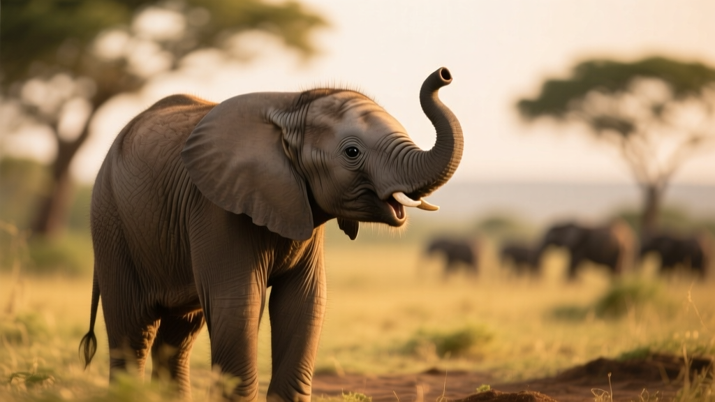 Watch This Cute Video of an Elephant Baby Beginning to Find His Voice