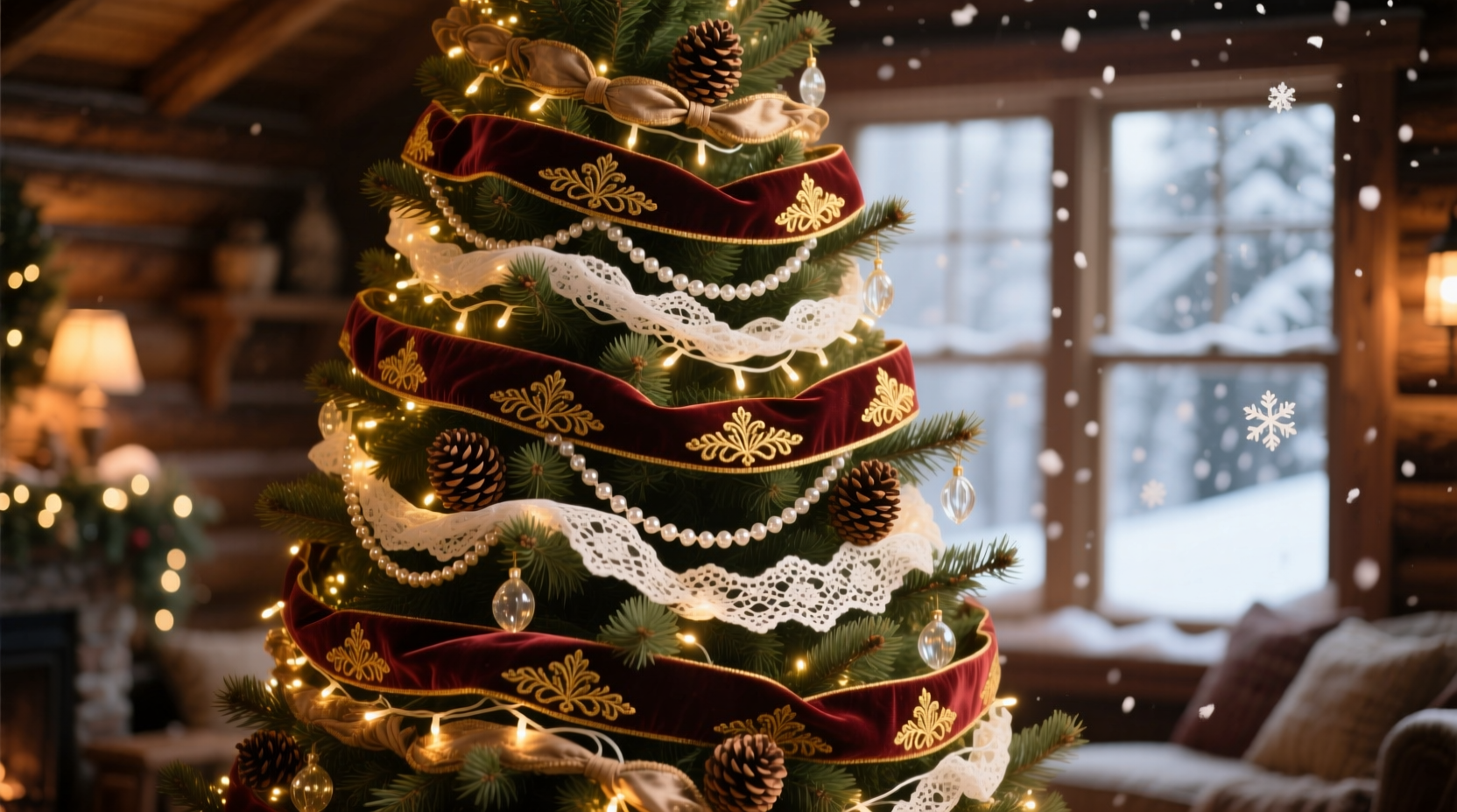 can you layer different types of christmas garlands on one tree