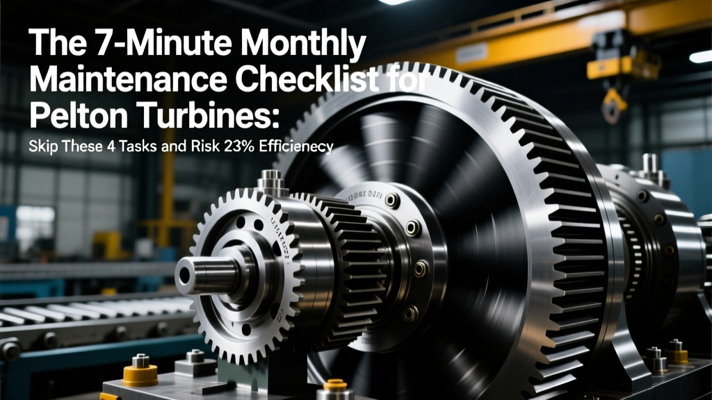 Pelton Turbine Monthly Maintenance Checklist