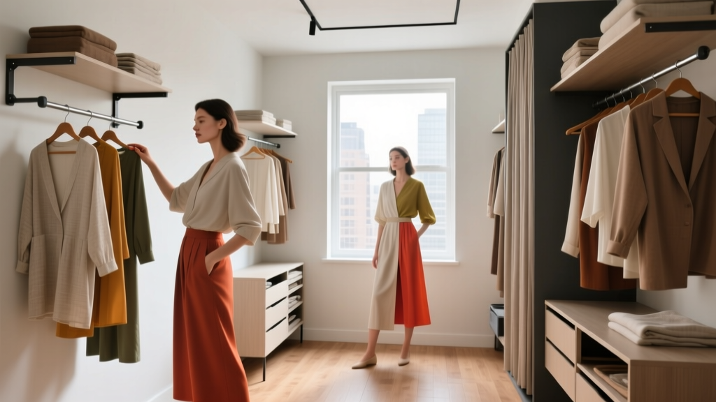 Garment Storage System for Studio Apartments