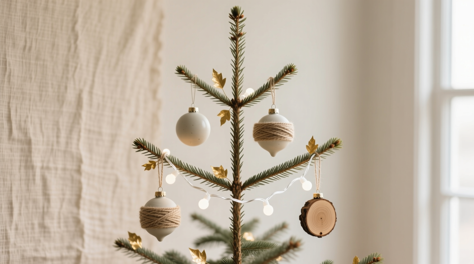 how to create a minimalist christmas tree aesthetic using neutral tones and textures