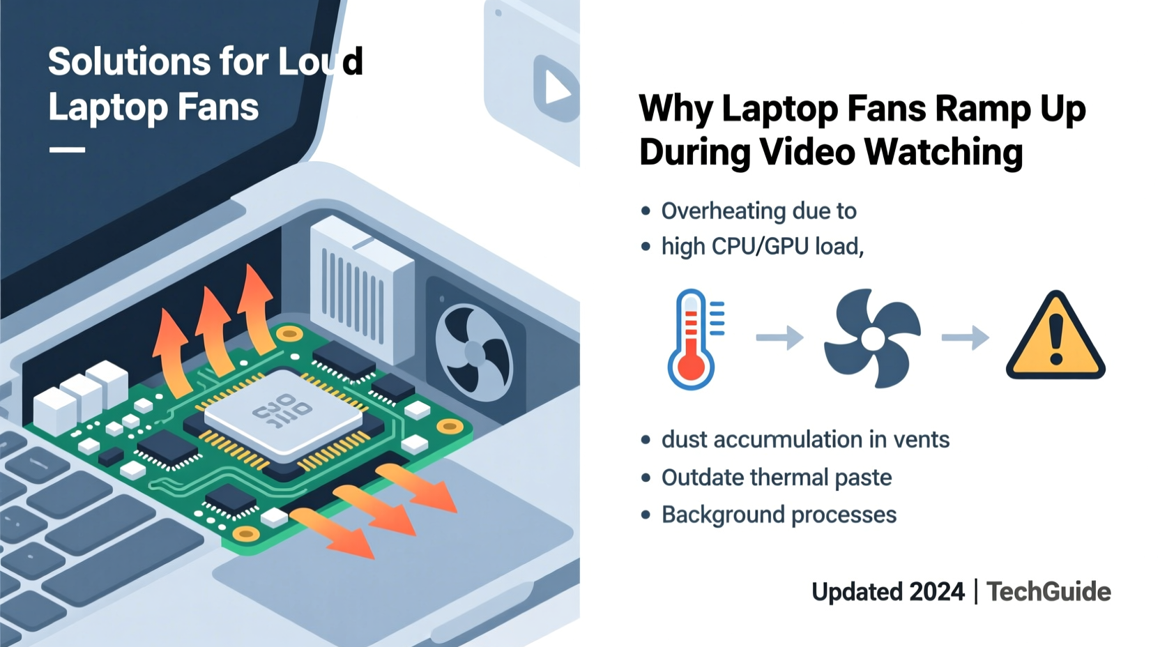 why does my laptop fan get so loud when watching videos solutions