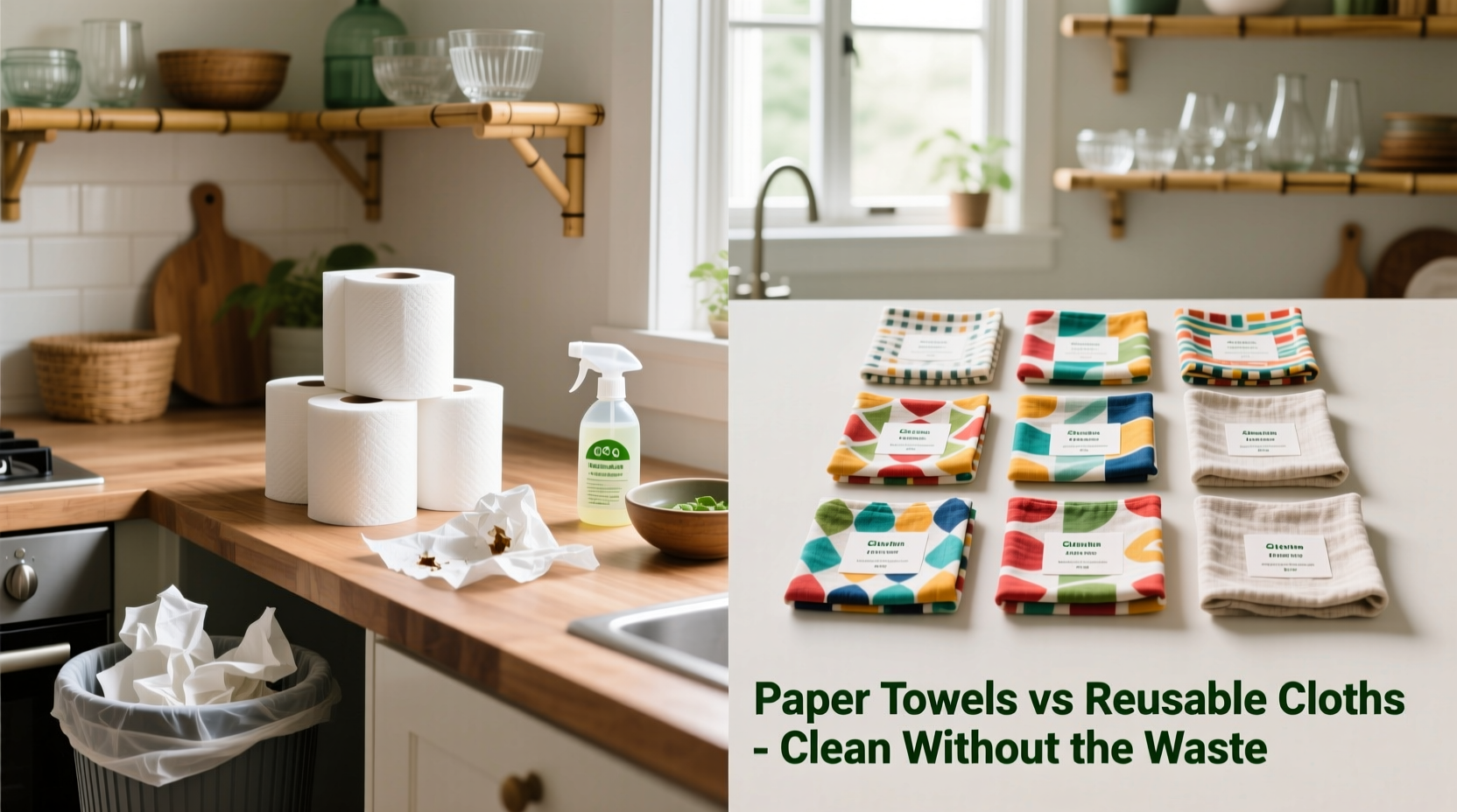 paper towels vs reusable cloths eco friendly cleaning without the mess
