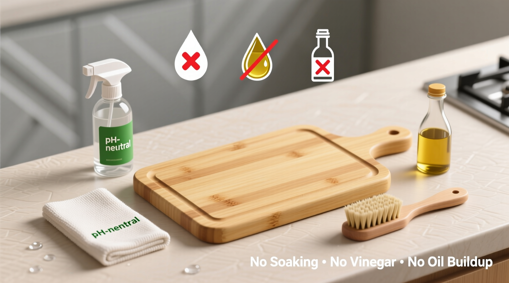 eco friendly bamboo cutting board care
