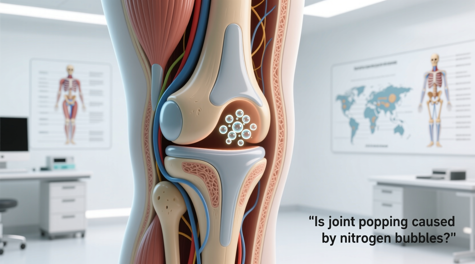why do my joints pop when i stand up is it nitrogen bubbles or something worse
