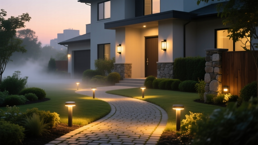 Renter-Friendly Security Floodlights: No-Drill, UL-Listed