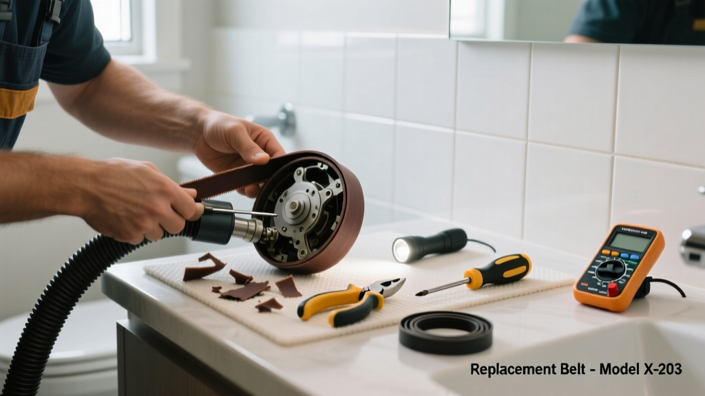Fix a Broken Vacuum Belt in the Bathroom