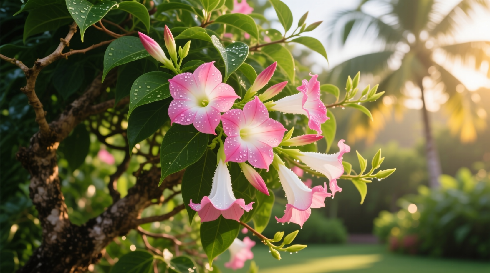 mandevilla bush plant