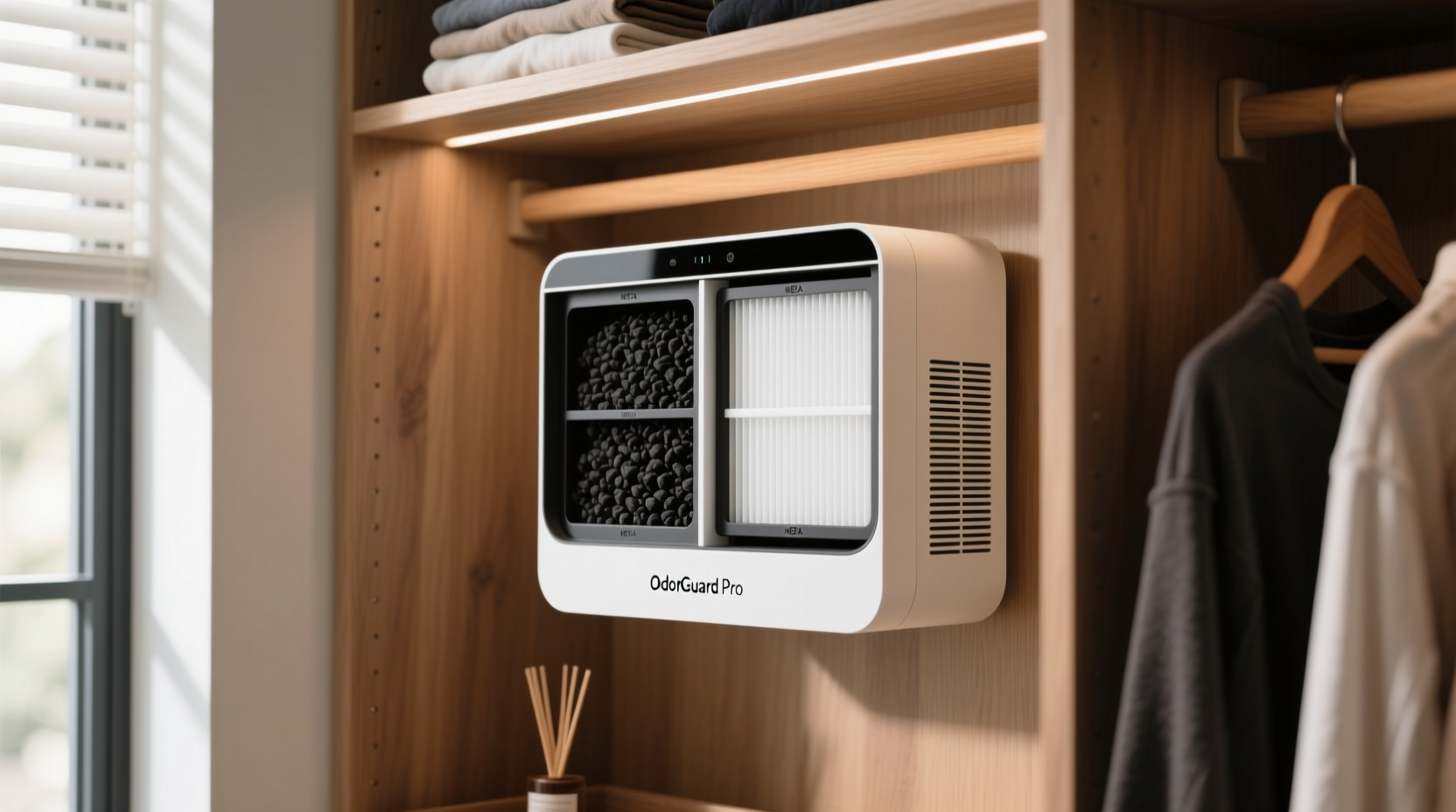closet air purifiers hepa vs activated carbon