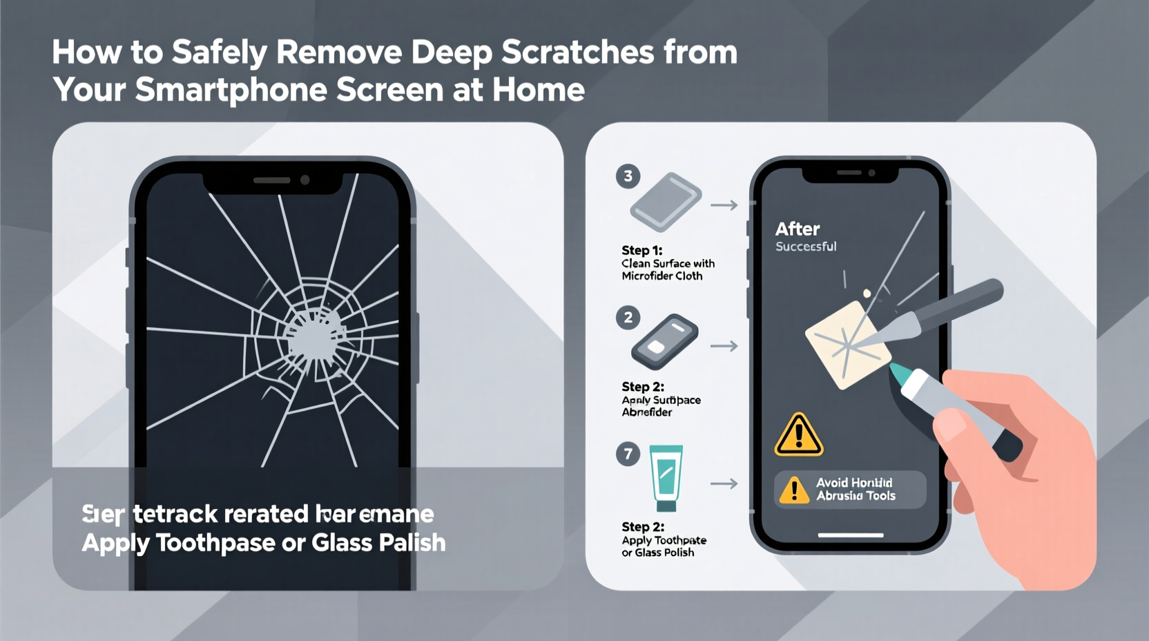 how to remove deep scratches from your smartphone screen at home safely