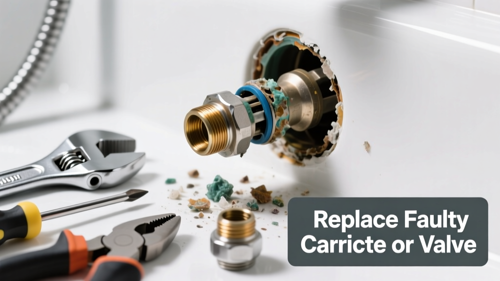 Fix Shower Low Pressure: Replace Faulty Cartridge or Valve