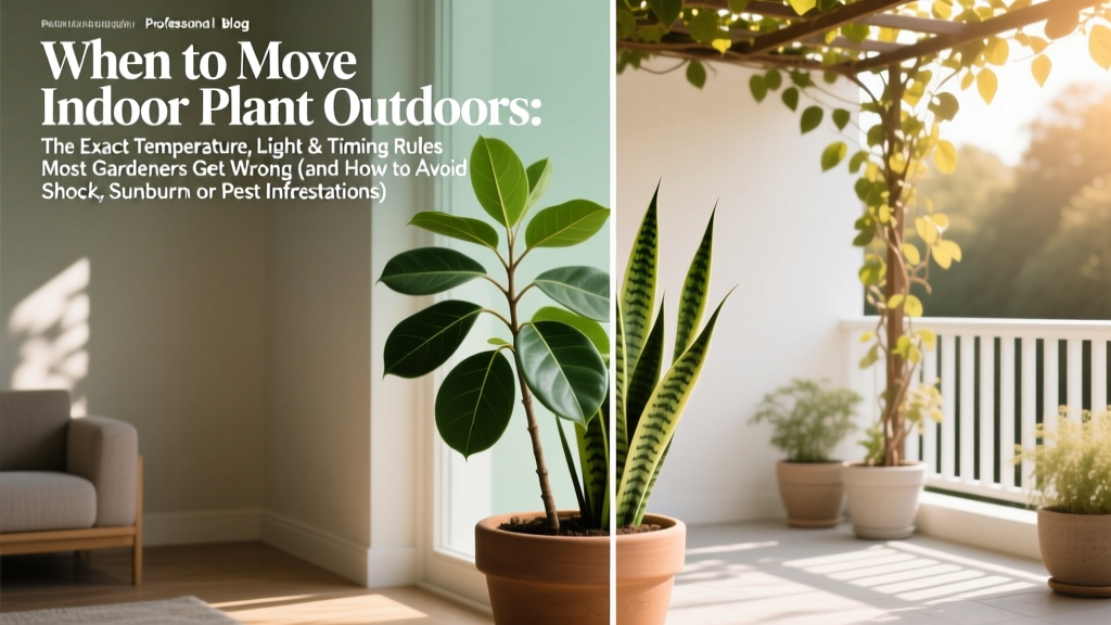 When to Move Indoor Plants Outdoors (2026)