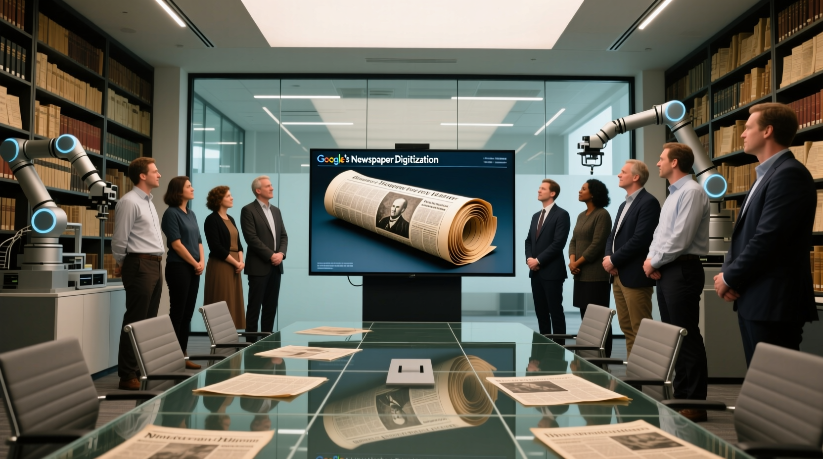 google launches newspaper digitization project
