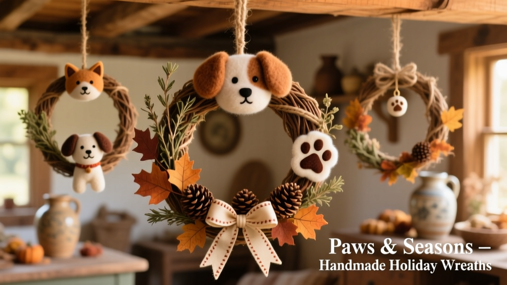 Pet-Inspired DIY Holiday Wreaths