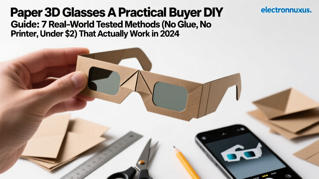 Paper 3D Glasses A Practical Buyer DIY Guide: 7 Real-World Tested Methods (No Glue, No Printer, Under $2) That Actually Work in 2024