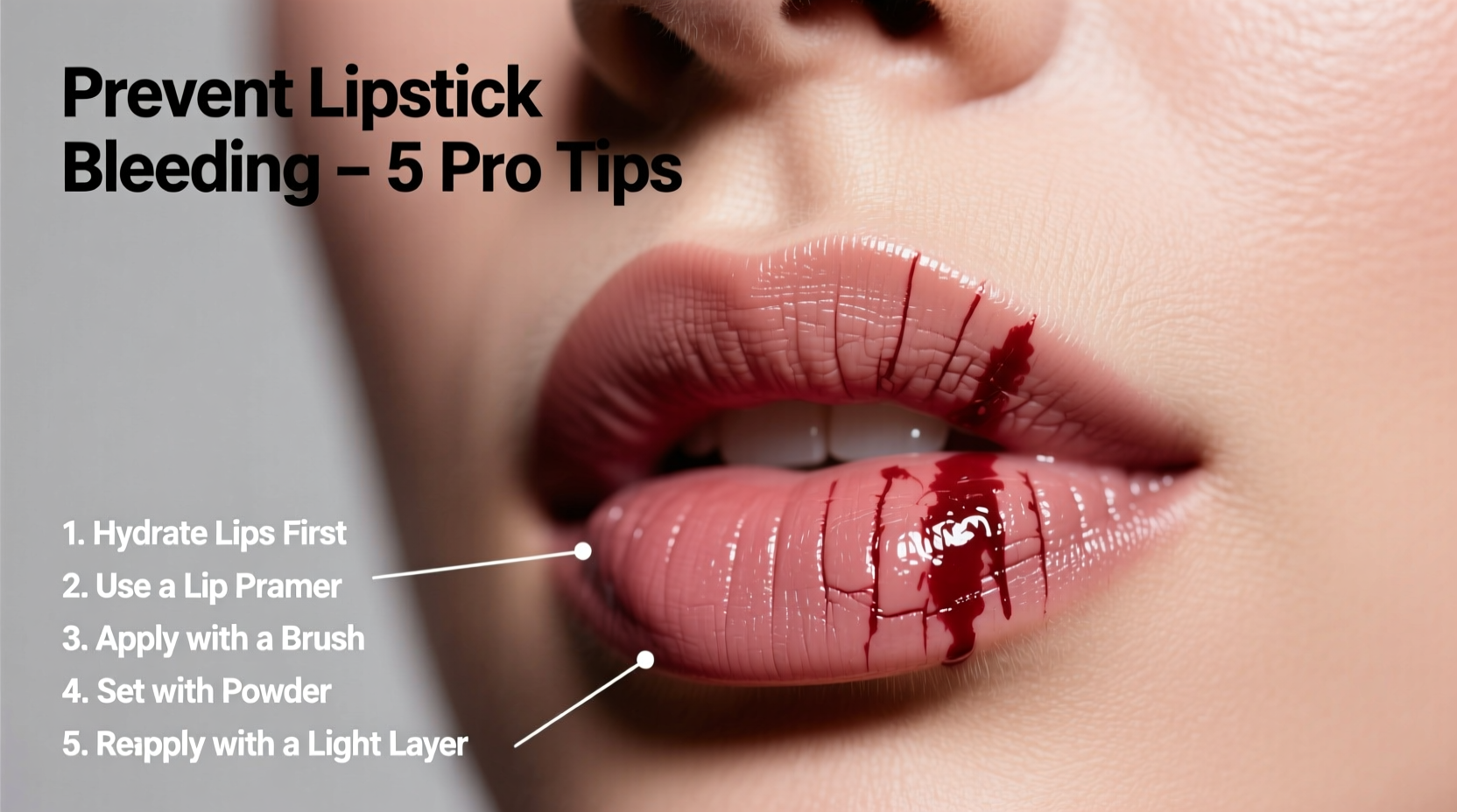 why does my lipstick bleed into fine lines prevention and primer tips