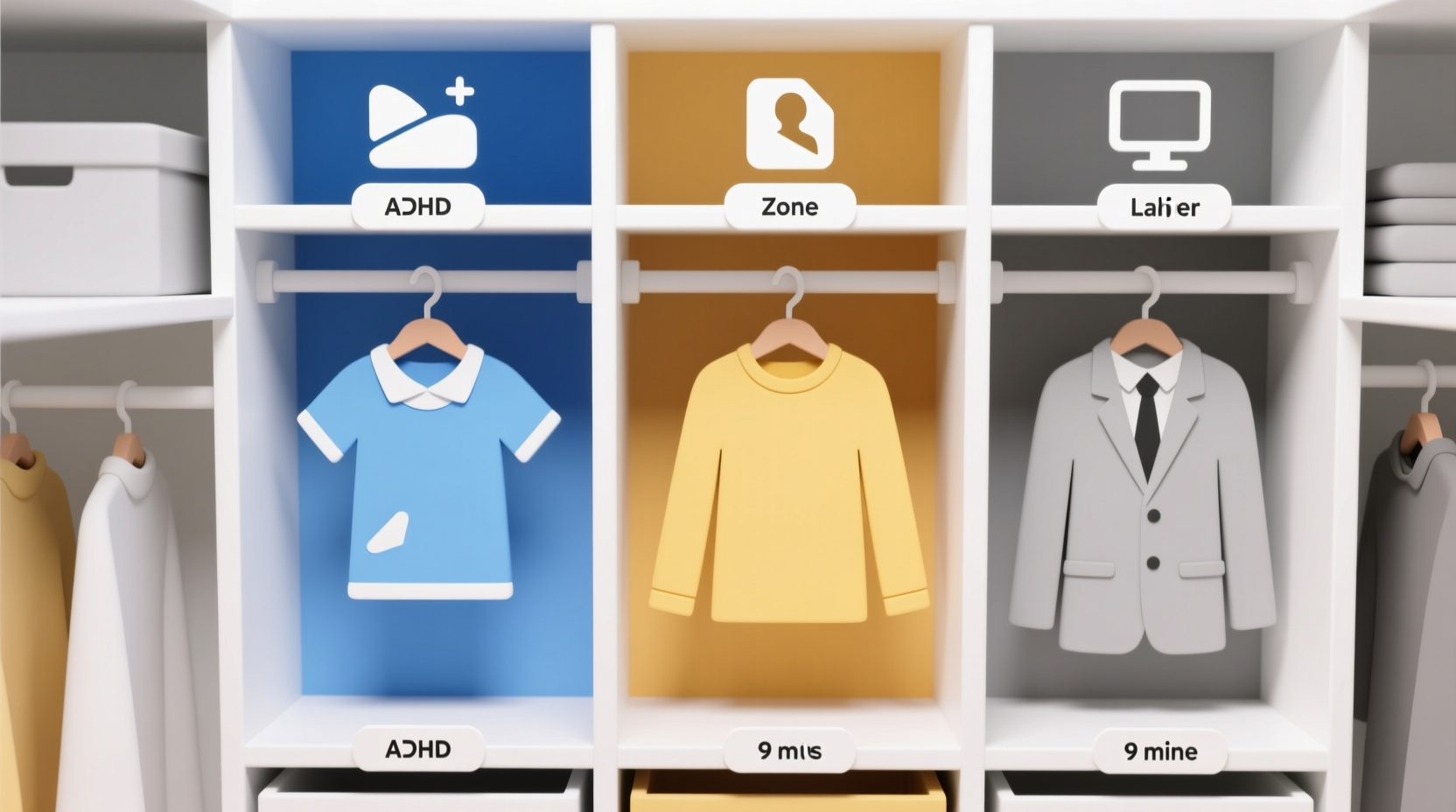 closet organization tips for adhd brains