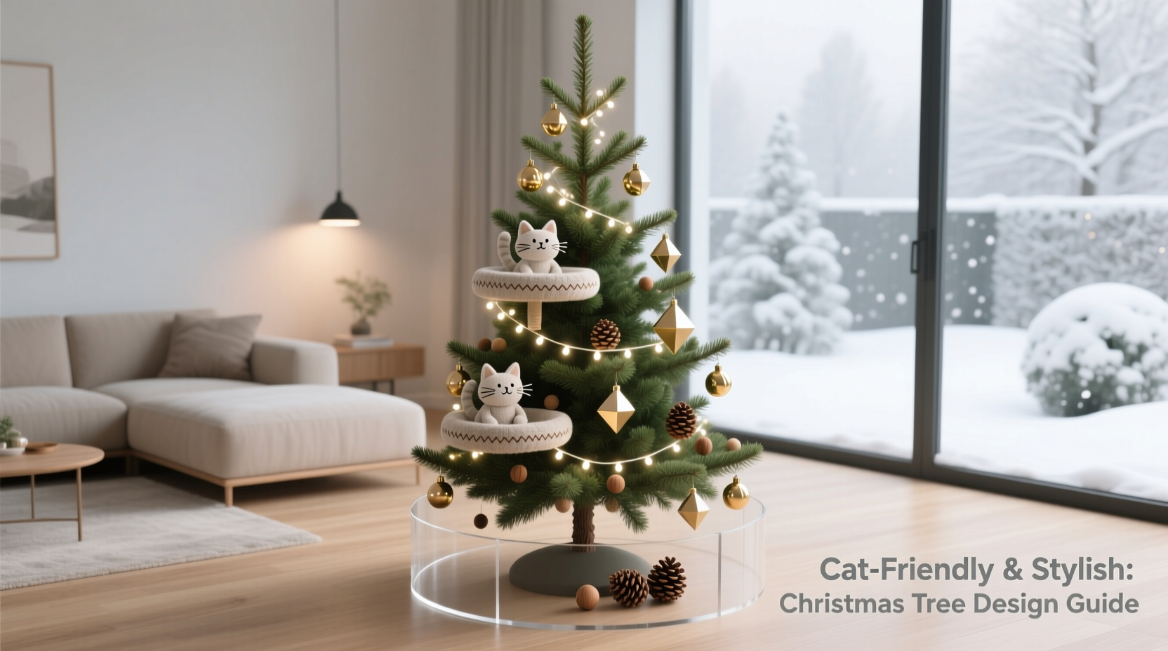 how to decorate a cat friendly christmas tree without sacrificing style