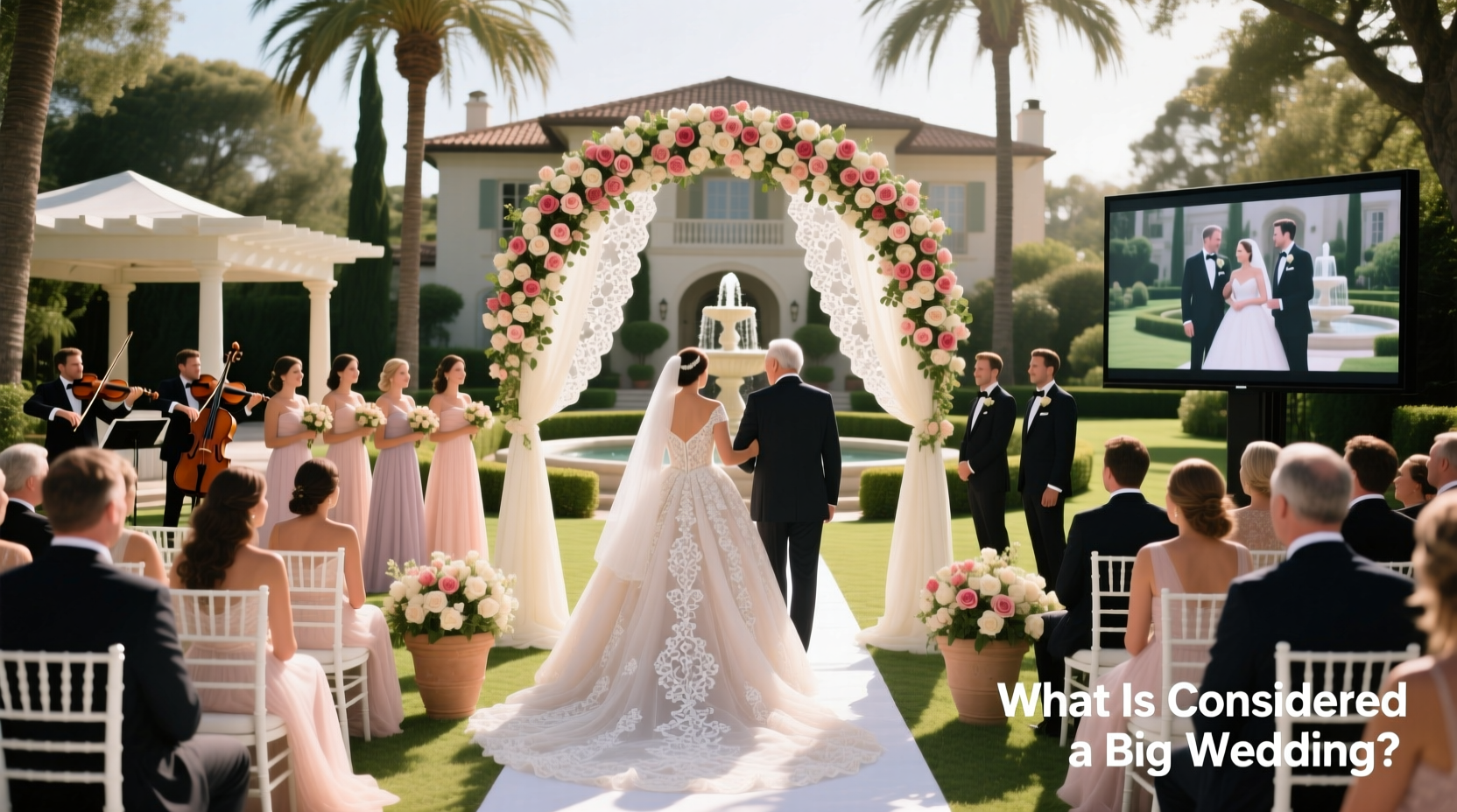 what is considered a big wedding