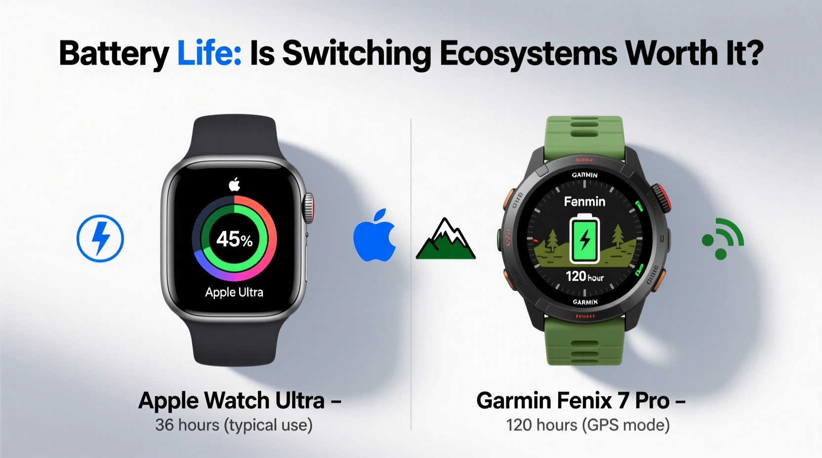 apple watch ultra vs garmin fenix is the battery life worth switching ecosystems