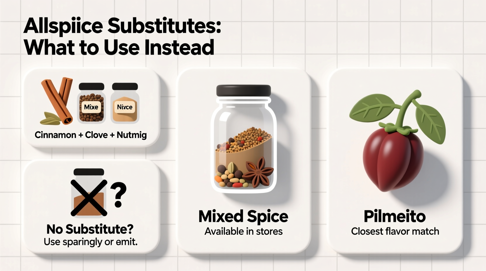 allspice substitutes what to use instead