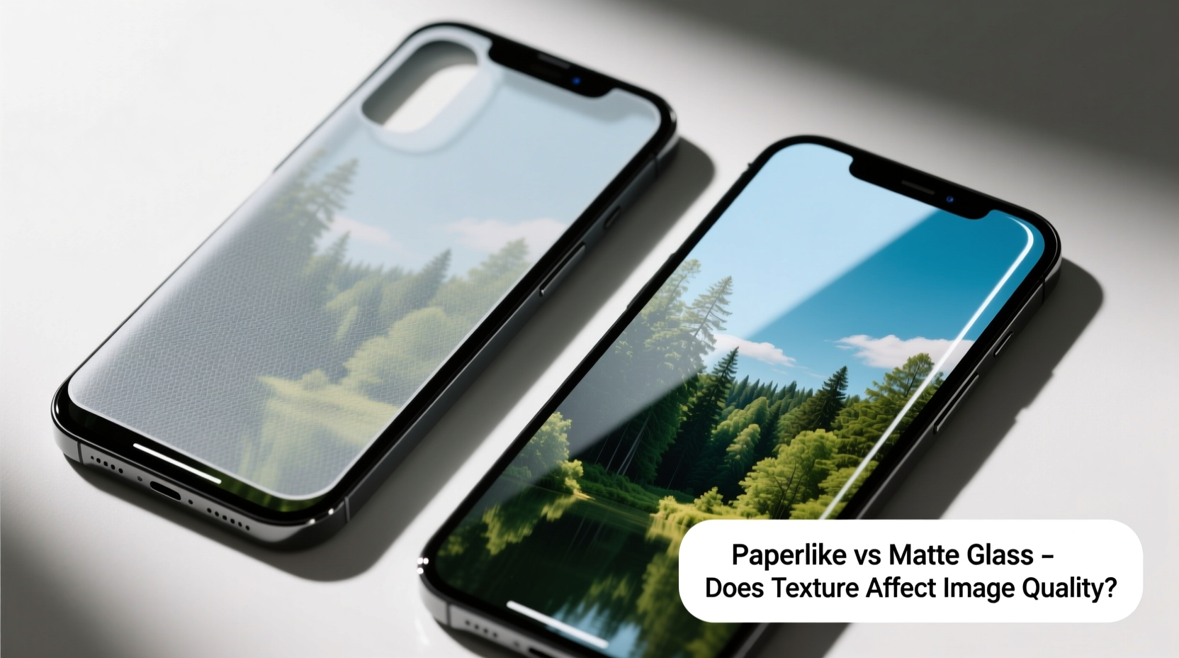 paperlike screen protectors vs matte glass does the texture ruin image quality