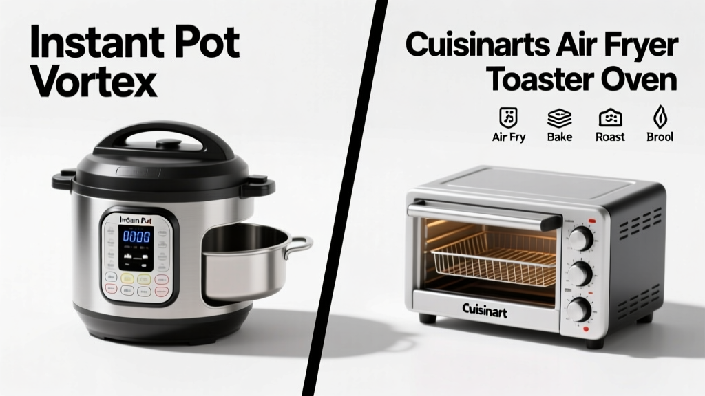 Instant Pot Vortex vs Cuisinart Air Fryer Toaster Oven