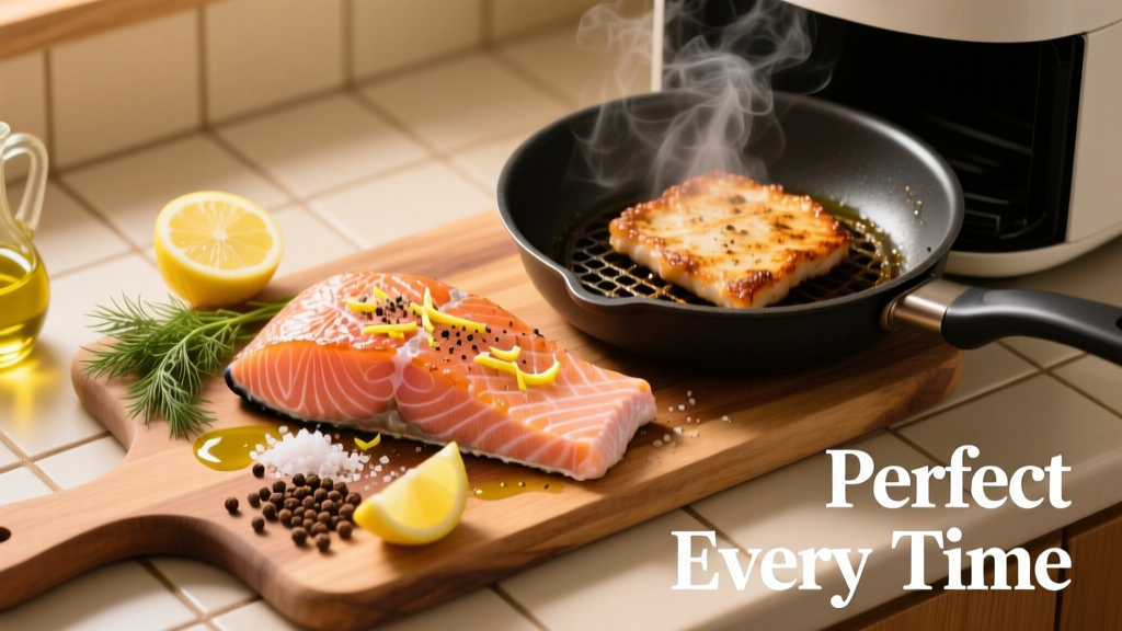 Air Fryer Salmon Steak: Crispy & Moist in 12 Min