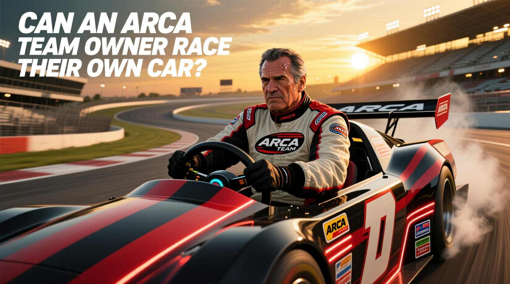 can a arca team owner race the car