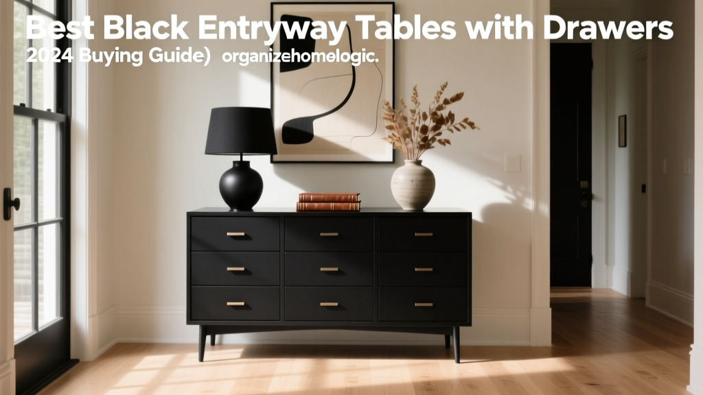Best Black Entryway Tables with Drawers (2024 Buying Guide)