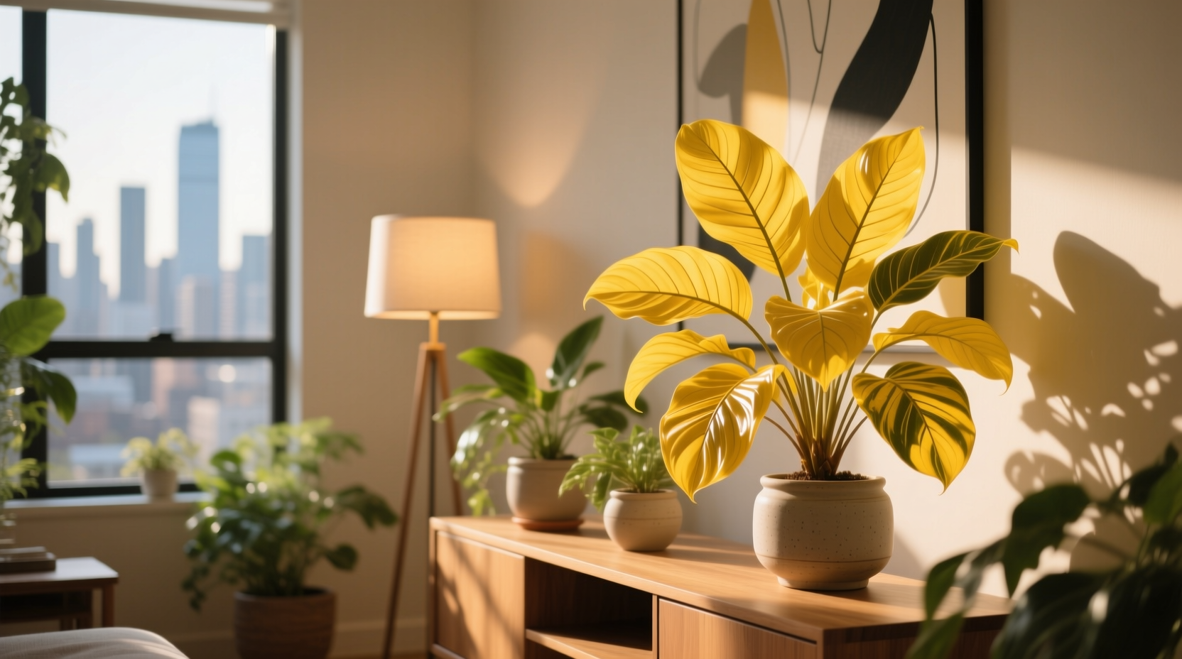 indoor yellow plants