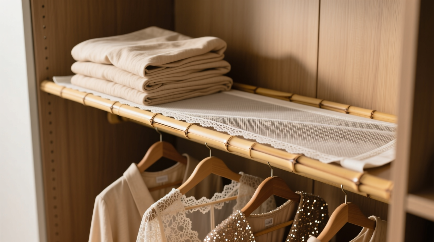 bamboo shelf liner vs felt snag free closet organization tips