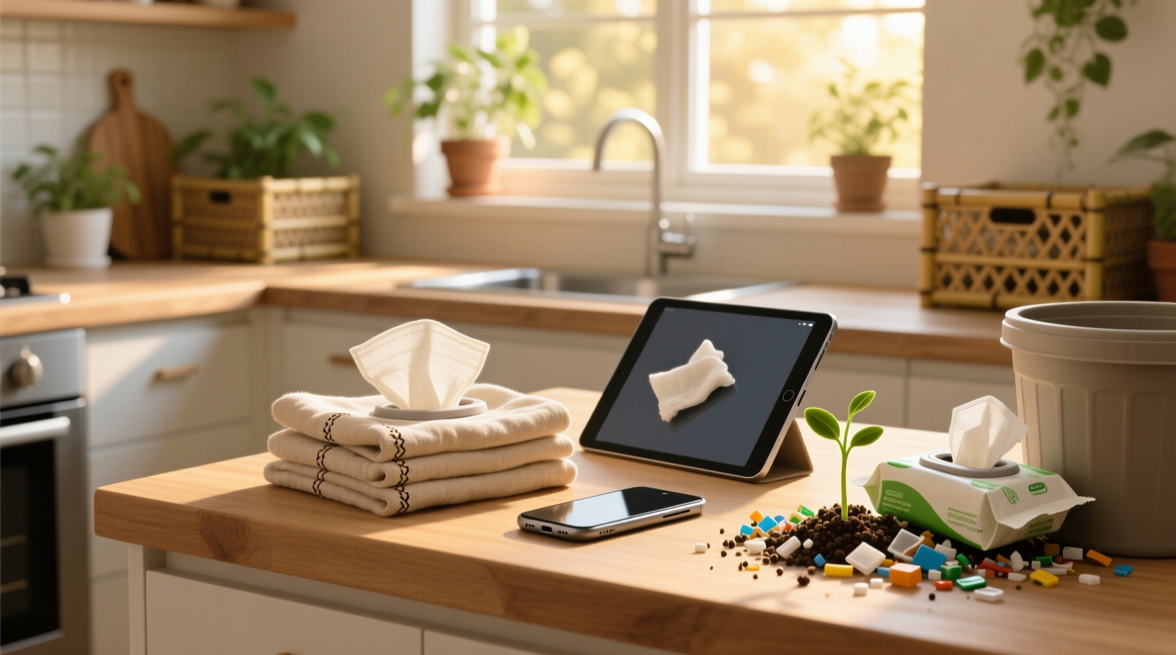 eco friendly cleaning tips phone screen wipes vs linen cloths