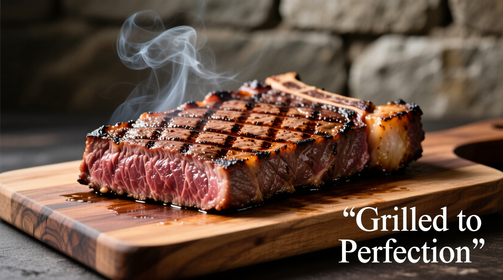 Perfectly grilled London broil with char marks