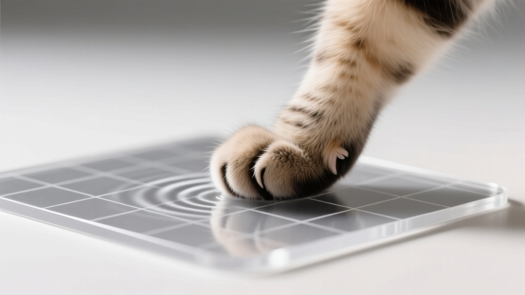Cat Paw Patting Your Hand on the Mouse Pad