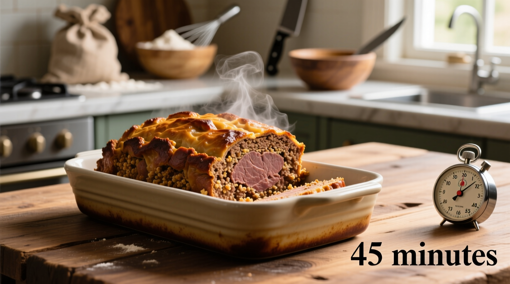 how long do you cook meatloaf for