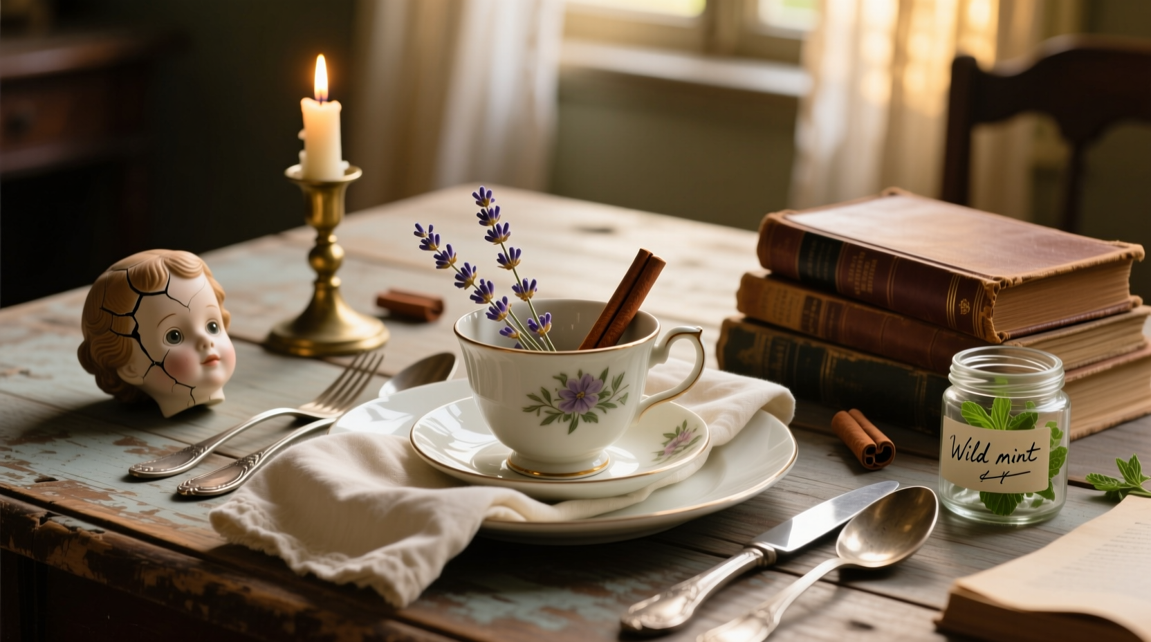 make a tablescape using what you already have
