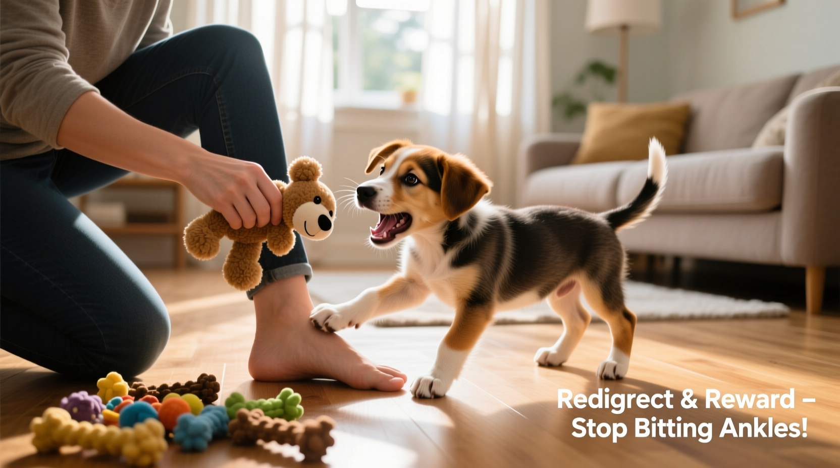 how to stop your puppy from biting ankles effective training redirection