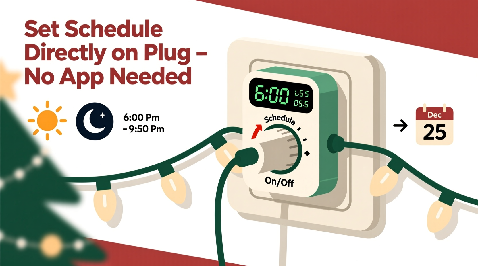 how to use smart plugs to schedule christmas lights without an app