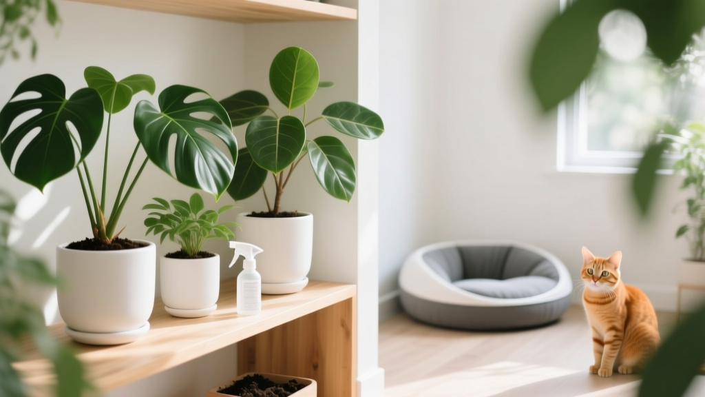 Safe Mold Removal for Indoor Plants with Cats
