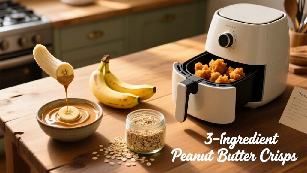 3-Ingredient Peanut Butter in Air Fryer (Easy & Crispy!)