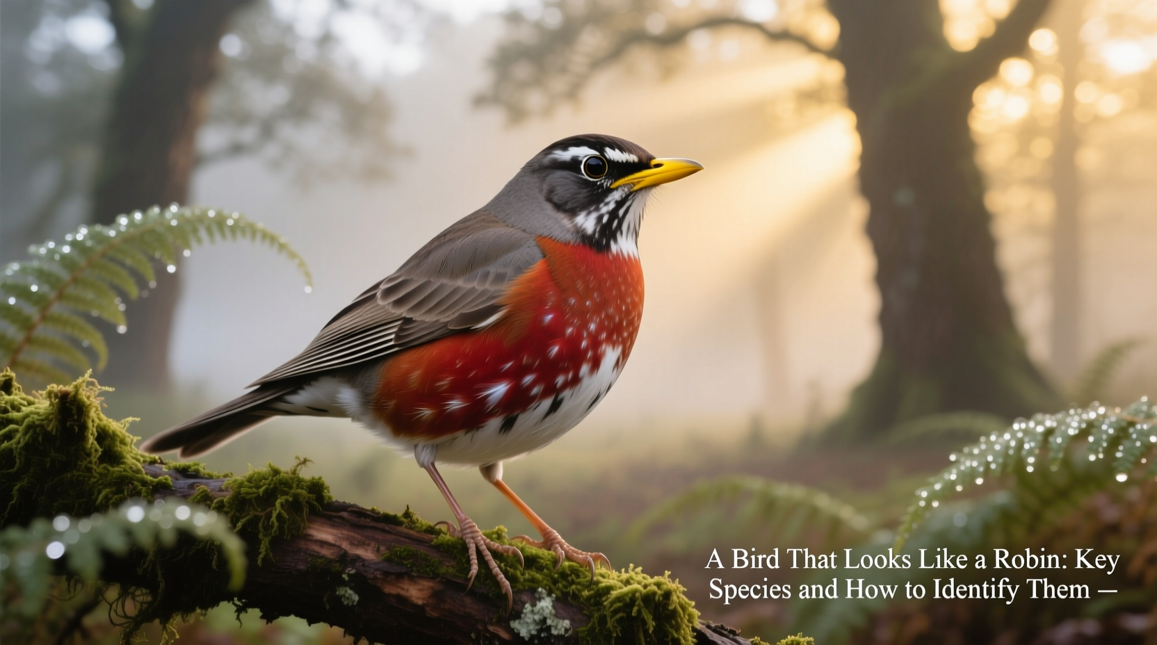 a bird that looks like a robin