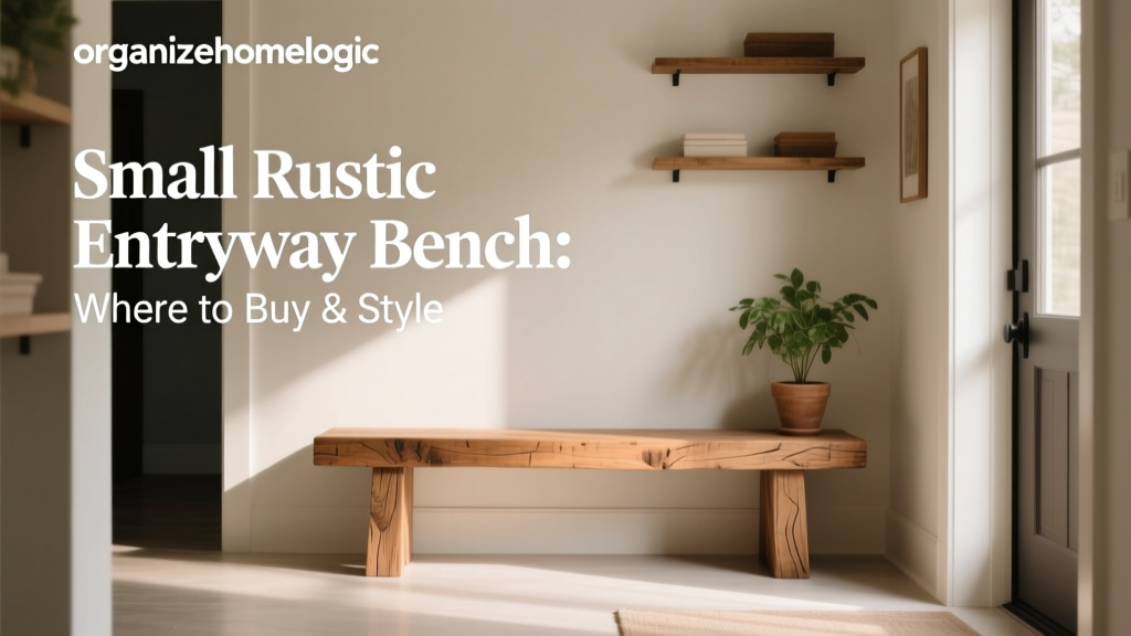 Small Rustic Entryway Bench: Where to Buy & Style