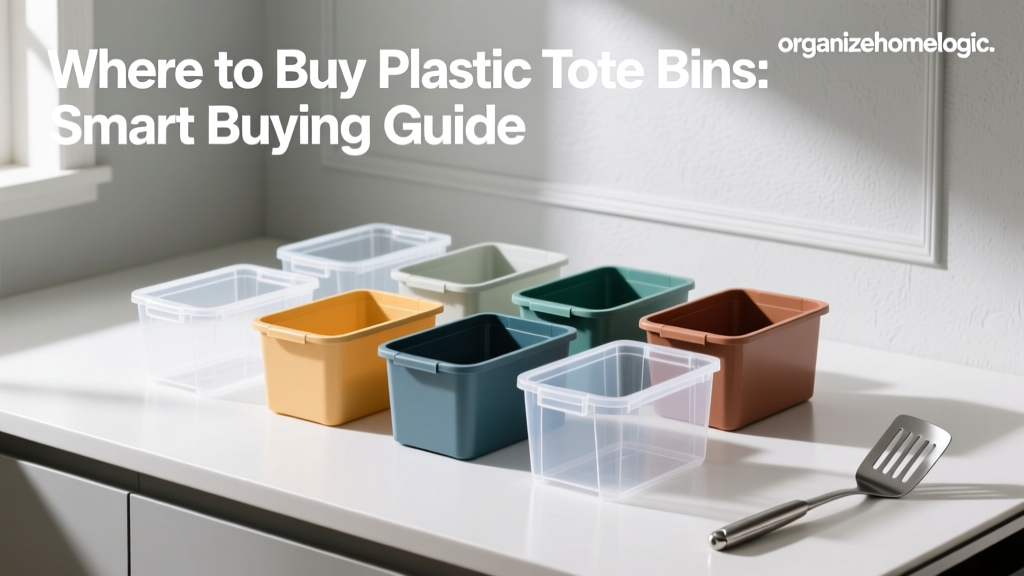 Where to Buy Plastic Tote Bins: Smart Buying Guide